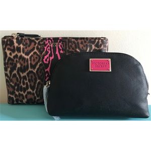🆕 Victoria’s Secret 2pc Chic Cosmetic Bag Set
